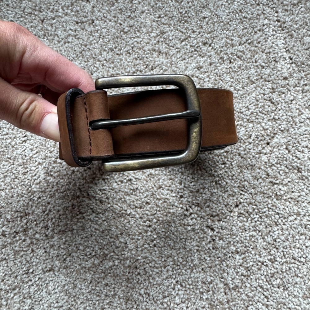 Thursday Boots Heritage Terracotta Brown Leather Belt size 32